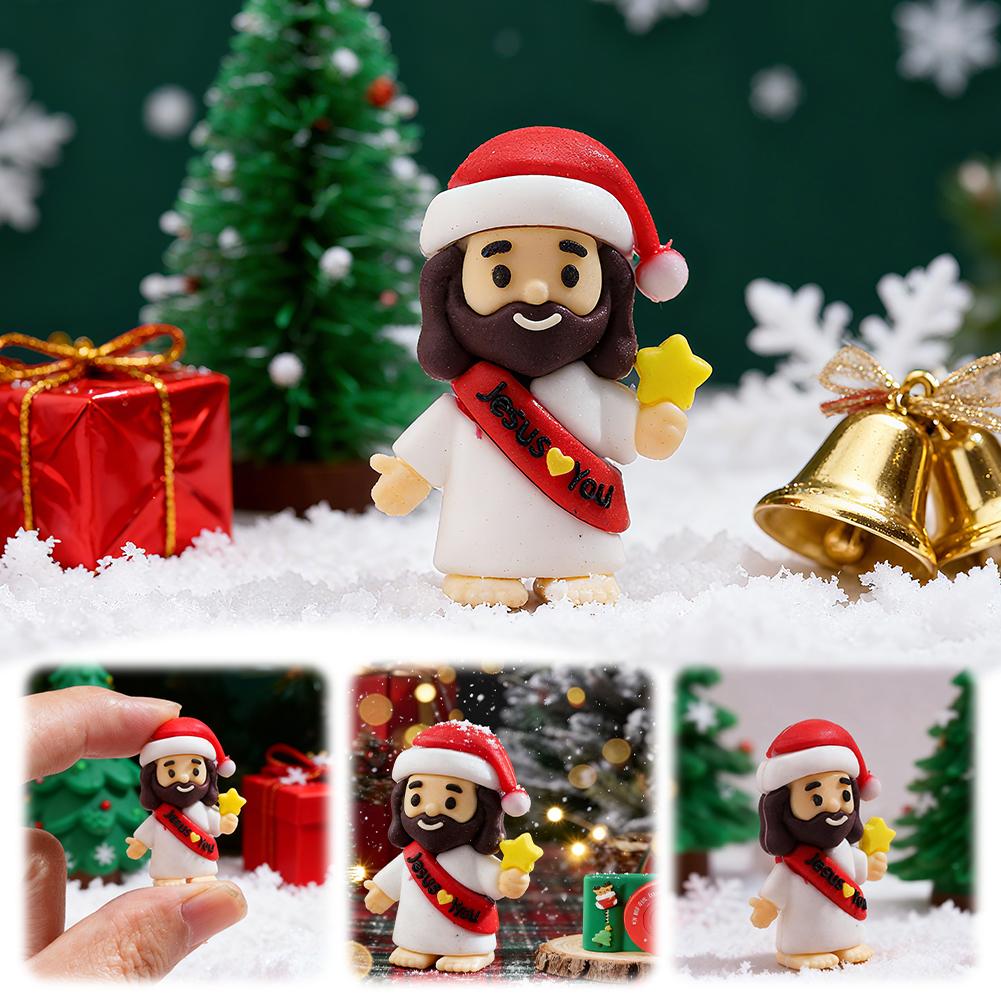 50Pcs Little Jesus Figures Jesus Loves You Rubber Pocket Toys Little Figures To Hide And Seek Sunday School Religious Party
