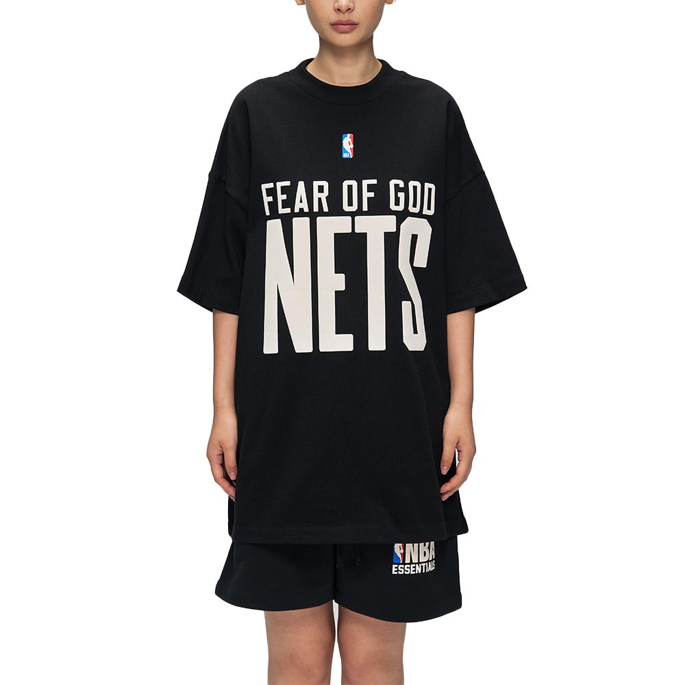 Fear of God Essentials Nets 90s Tee Black Men Tops 125NB252024F