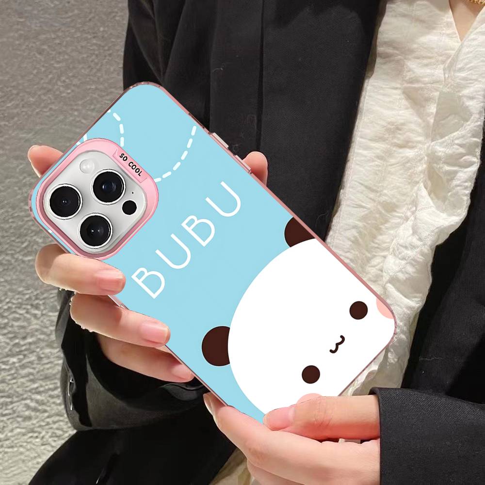 Cute Bubu Dudu Phone Case For IPhone 17 16 15 14 11 12 13 Pro Max Pro Plus Colored Silver Cover