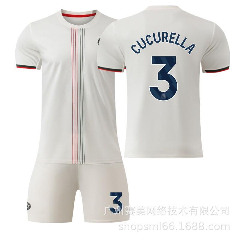 26 Football Uniform No. 10 Palmer Jersey 8 Enzo 24 Chelsea Away Suit Men's 20