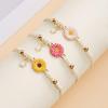 Fashionable Daisy Bracelet Delicate Pendant Bracelet Weaving Bracelet Adjustable Rope Bracelet for Women Matching Outfit