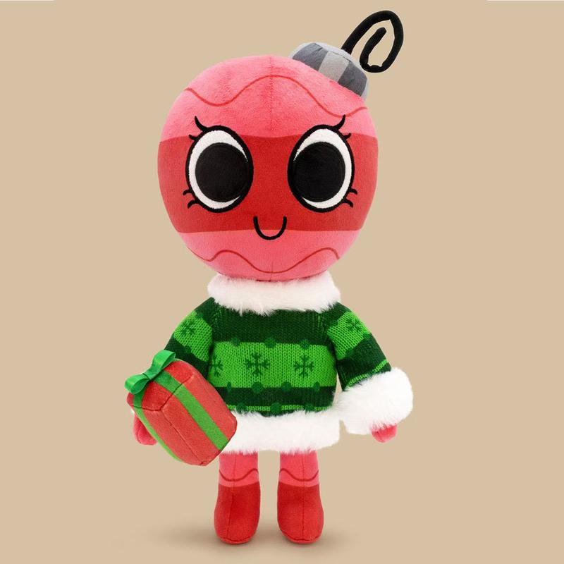 35cm Pretty Present Coal Plush Doll Cute Soft Stuffed Plush Toy Magnetic Christmas Present Pendant Home Decor Gifts