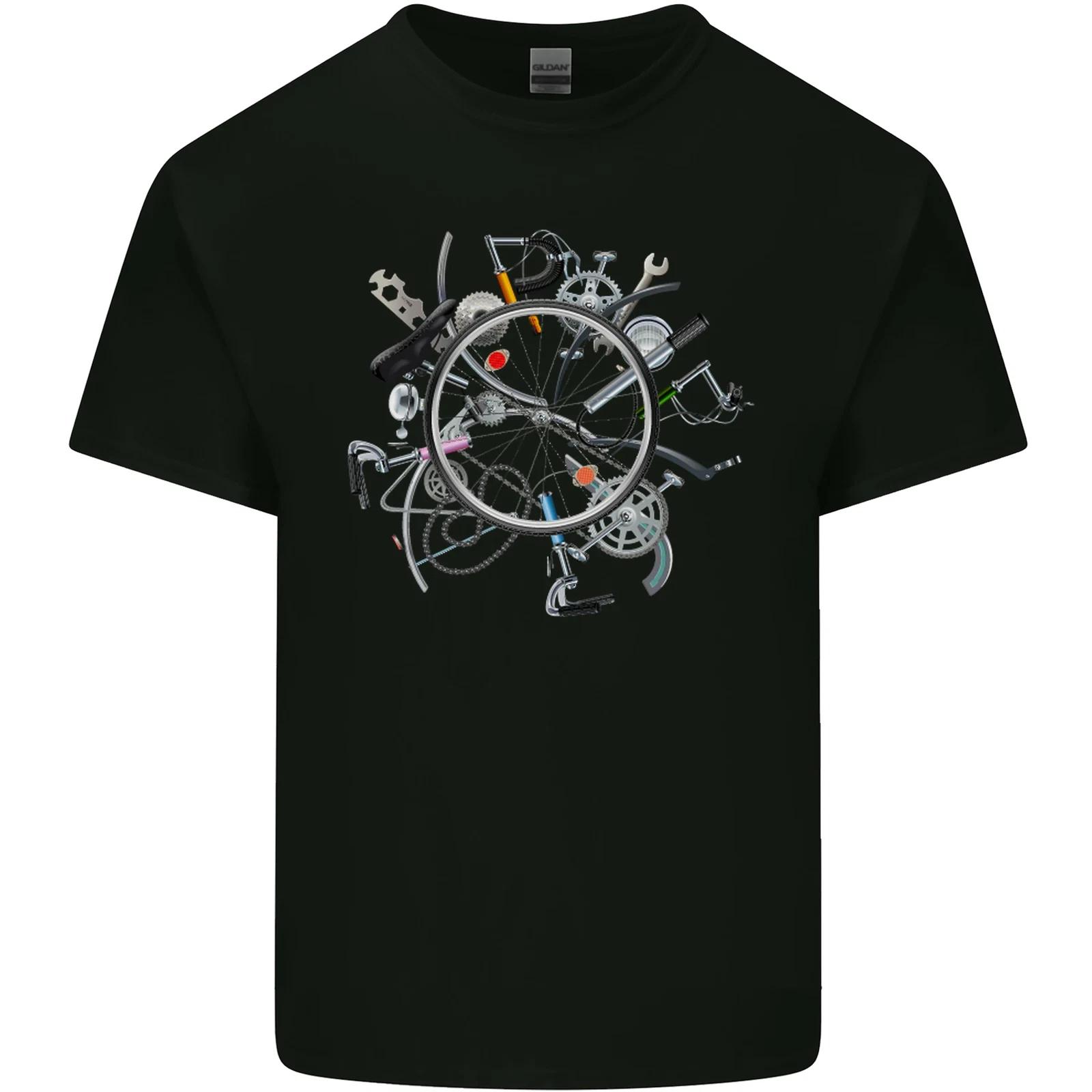 Bicycle Parts Cycling Cyclist Cycle Bicycle Kids T-Shirt Childrens XL