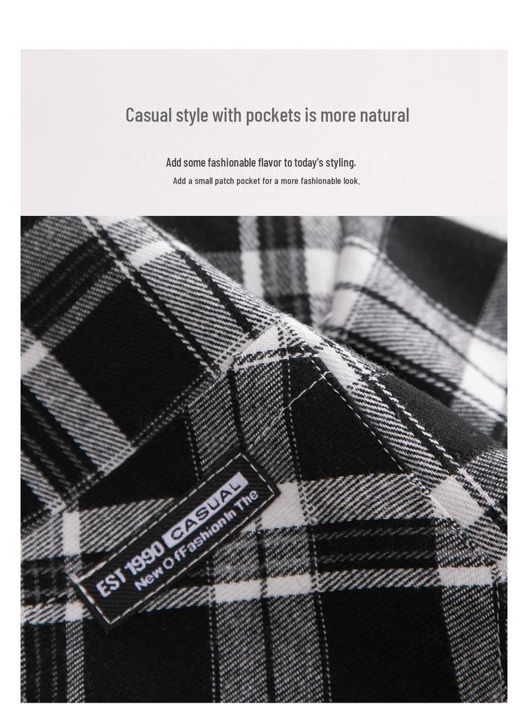 Children's Korean Style Plaid Fleece-Lined Shirt - Autumn/Winter Long Sleeve Cardigan for Boys (2023)