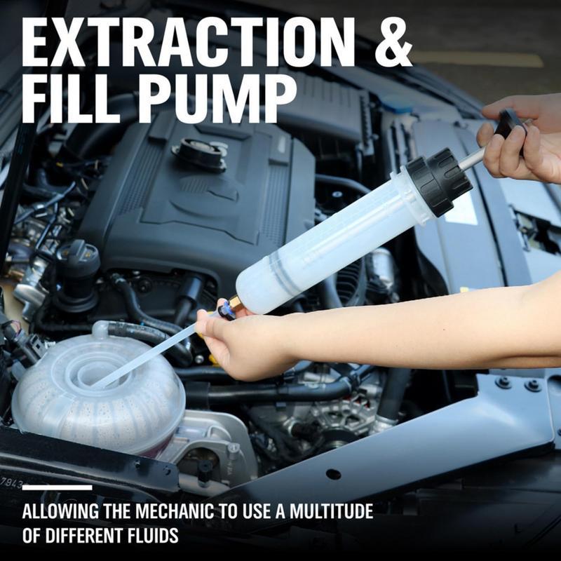 Fluid Syringe Pump Fluid Transfer Pump Brake Fluid Extractor Suction Pump Oil Extractor 500ml For Auto Mechanics