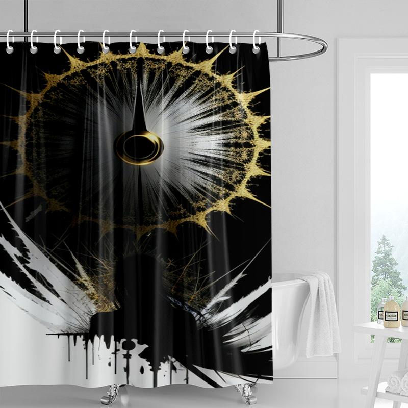 Colorful Chandelier Shower Curtain-Vibrant Multicolor Bulb, Gourmet Waterproof, Artistic Bathroom Decor 180x180cm