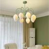 Modern Led Chandeliers Indoor Lighting Remote Dimming Green and White 6/8/9 Heads Pendant Lamp Living Room, Kitchen, Bedroom