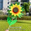 Colorful Sunflower Double-Layer Children's Handheld Pinwheel for Outdoor Decoration