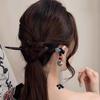 New Chinese Style Lotus Flower Tassel Hair Stick for Women Vintage Metal Safe Lock Chopstick Hair Sticks Hair Accessories