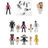 High-quality Pvc Material 2.5-4.5 Inch Toilet Man Vs Surveillance Man Action Figure Model Collectible