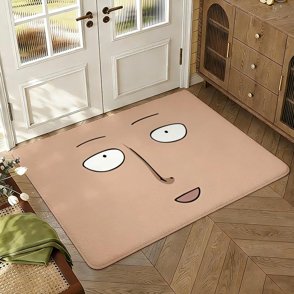 Anime One-Punch Man High End Quality Absorbent Non-Slip Floor Mat Flannel Rug Bedroom Living Room Door Mat Home Decor
