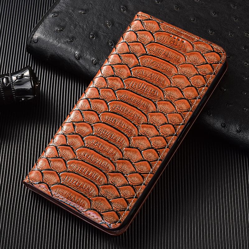 

Шкіряний чохол-книжка Python для Samsung Galaxy A01 A11 A21 A31 A41 A51 A71 A07 A17 4G 5G Чохол-гаманець A71 5G коричневий