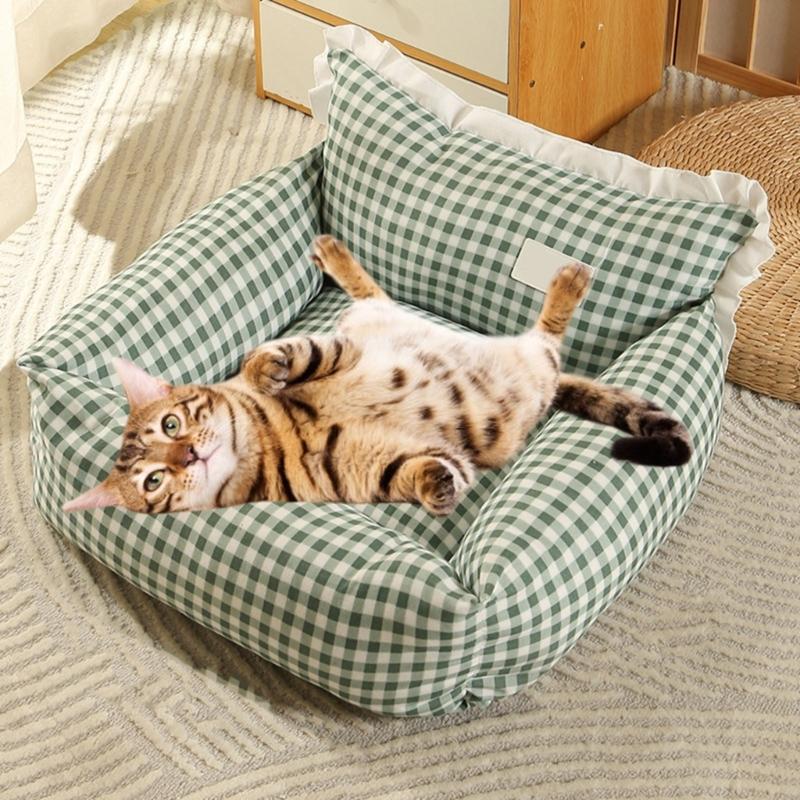 Pet Sofa Bed Removable Dog Sofa Cover Soft Pet Couch Comfortable Dog Sofa for Large Medium Small House Cats Bed