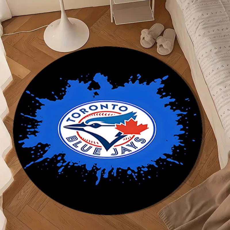 Blue Jays Baseball Season Round mat, Anti-slip Circle Carpet Chair rug For livingroom,Bedroom, doormat home decor Gift Christmas Gifts
