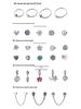 2019 New Crystal Women's Bracelet with Ferris Wheel & Heart Key Pendant
