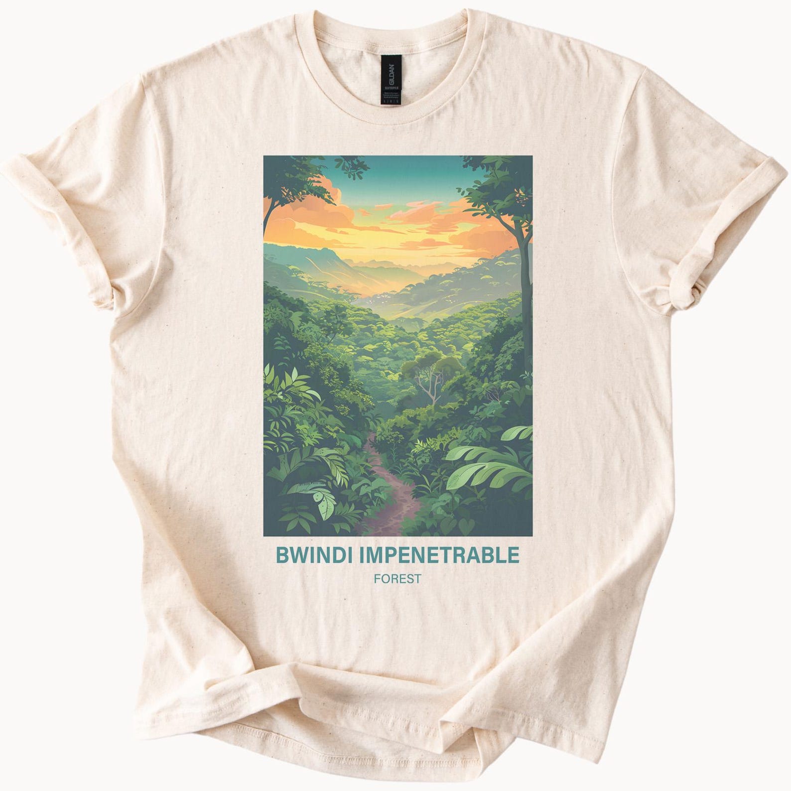 Bwindi Impenetrable Forest Sunset Graphic Tshirt 160