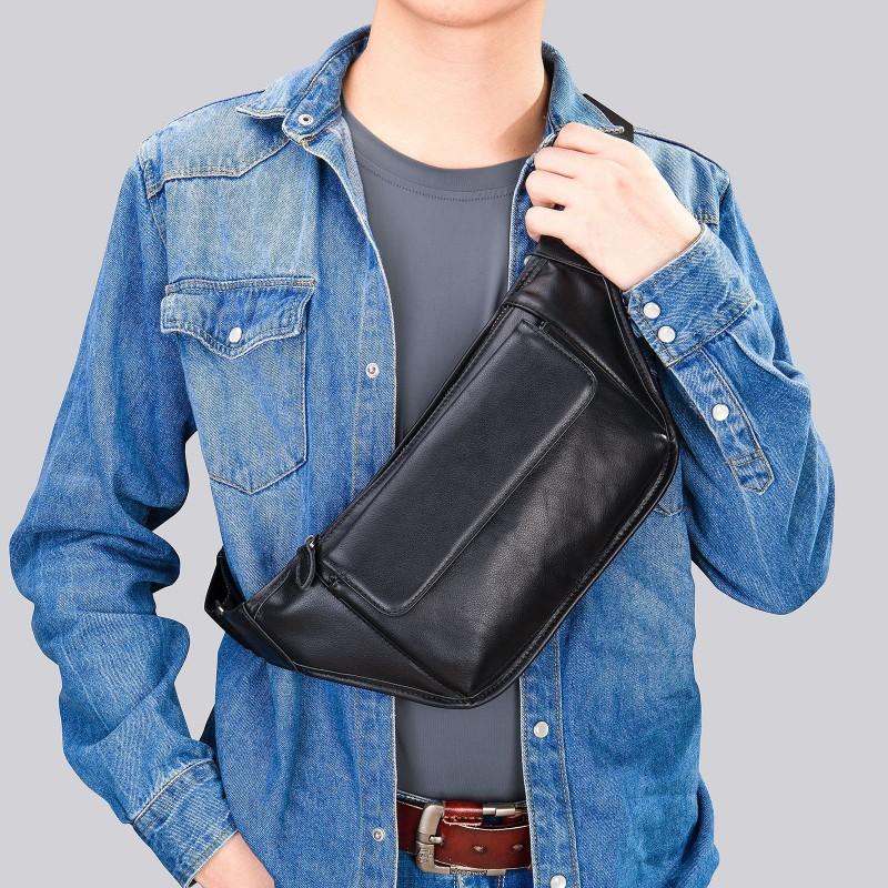 Fashionable Trendy Shoulder Bag New Men s Versatile Chest Simple Sports Style