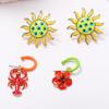 Mode Persönlichkeit Trend Sonne Hummer Blume Ohrringe Vierteiliges Set Urlaubsatmosphäre Damenohrringe