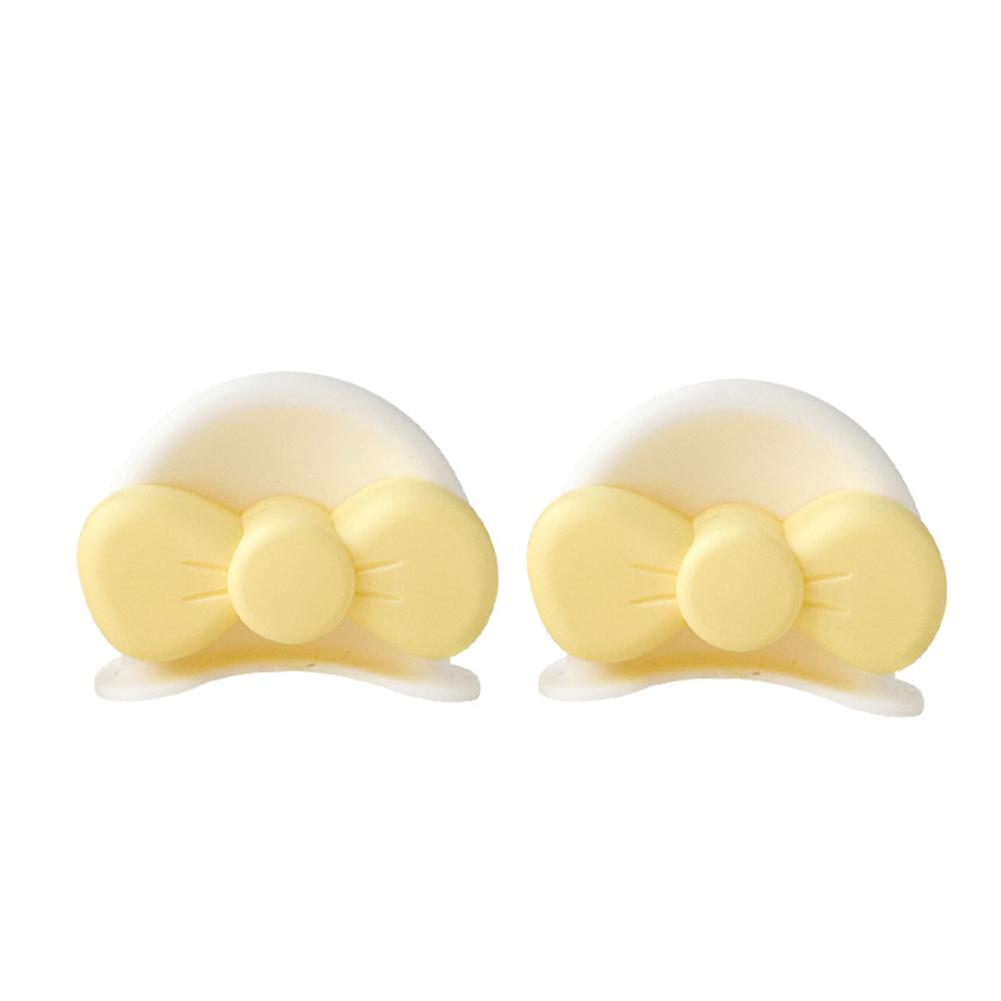 2Pcs Cute Motorcycle Helmet Bear‘s ’Ears with Bow Motocross Electric Bike Helmet and Car Steering Wheel Decroation Accessories Driving Styling