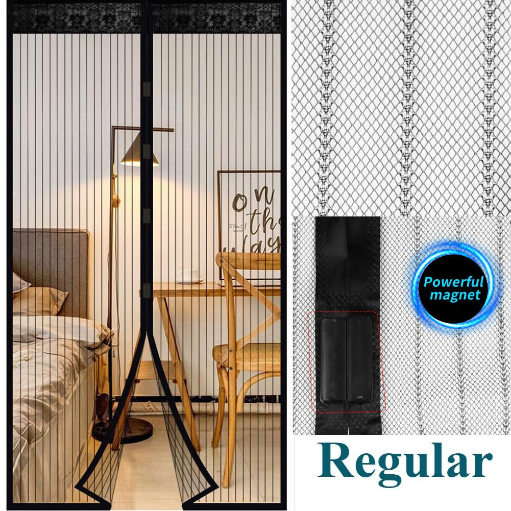 100x210CM Magnetic Door Screen Curtain Anti Mosquito Insect Fly Bug Net Auto Closing Easy to Install Bedroom Home Curtains