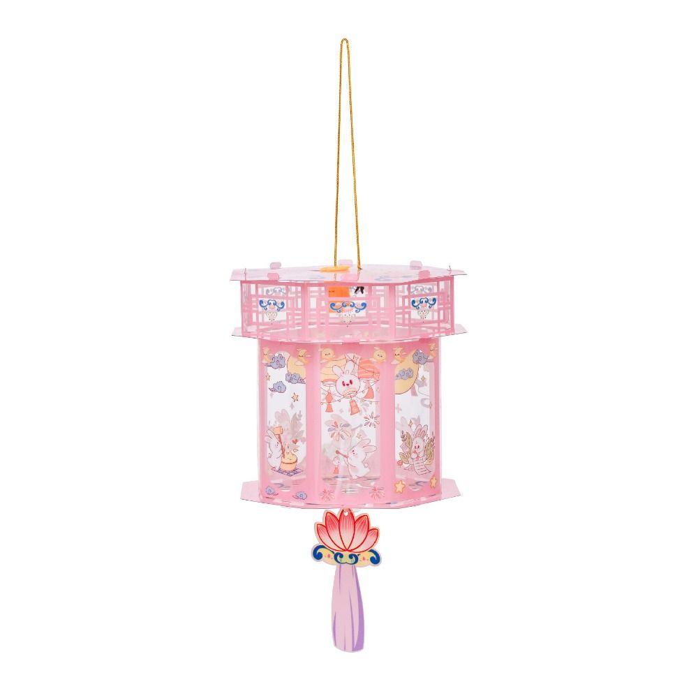 Handmade Snake Year Lantern Chinese Style Portable Luminous Lantern Projection Lantern  Kids' Gift