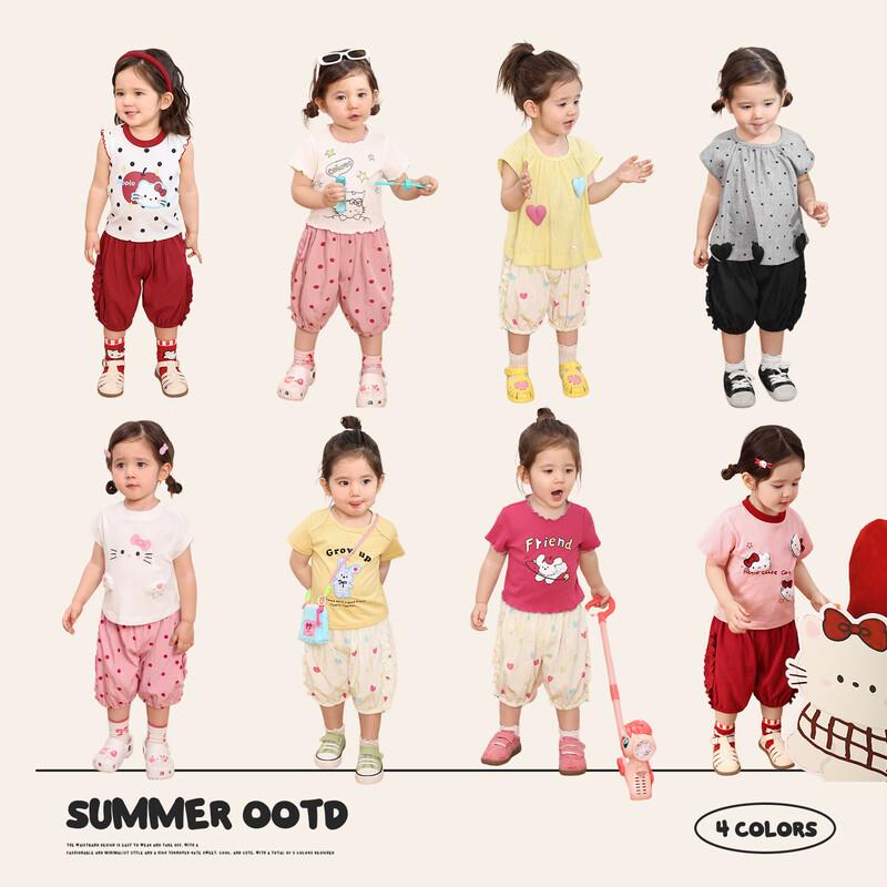 LUSON Baby Girl Summer Thin Anti-Mosquito Bloomers