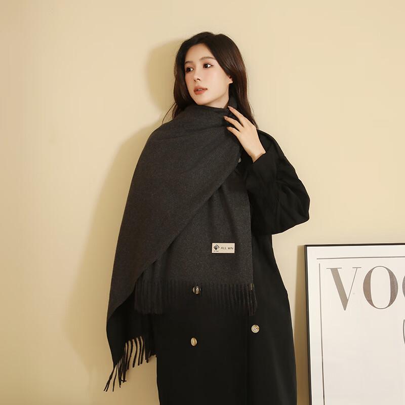 Women s Warm Wool Cashmere Blend Scarf Shawl