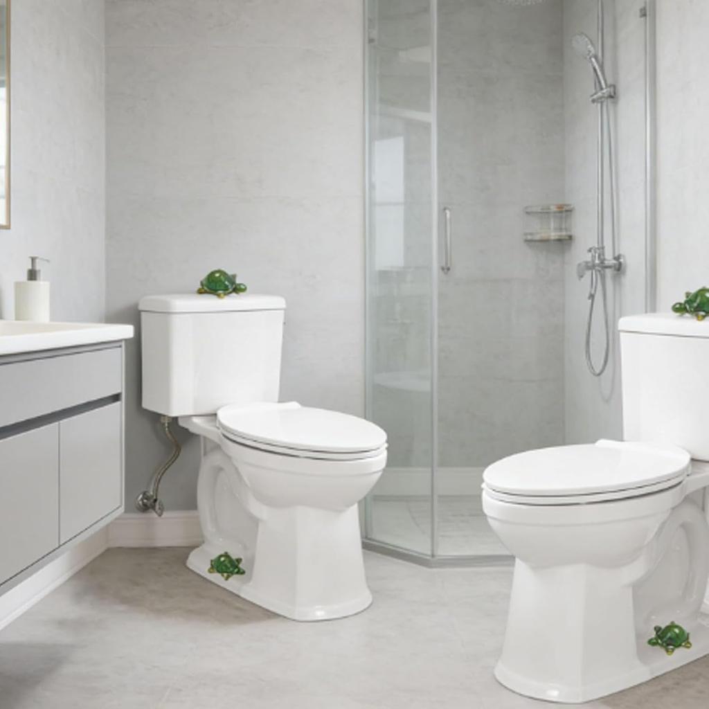 Ceramic Turtle Knob Covers Toilet, Toilet Bolt Covers Decorative, Turtle Toilets Bolt Cover,  for Bathroom Decor, Housewarming Gifts & Decor Lovers