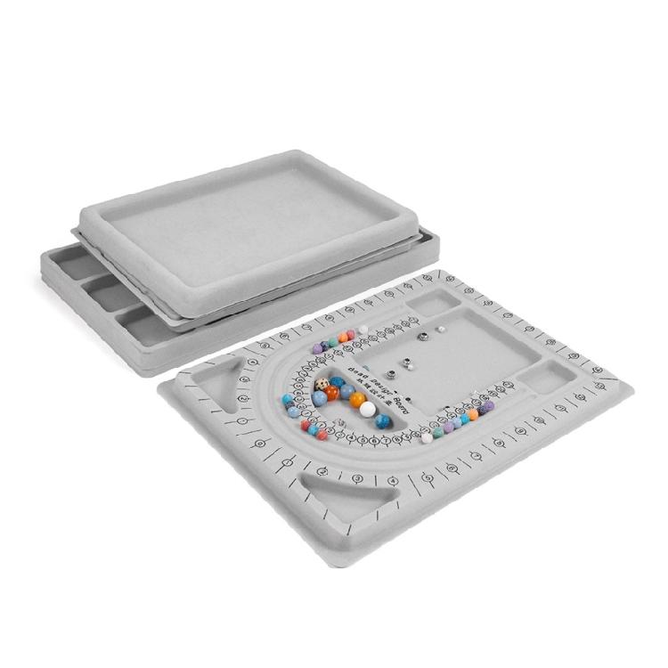 Professional Beadwork Tray For Handmade Accessories Plastic Beading Platform With Customizable Layout