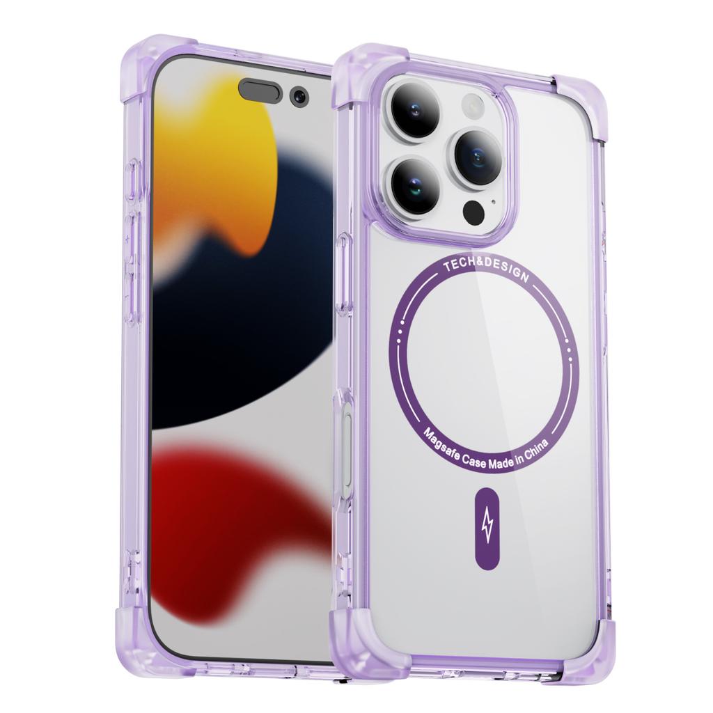 Mobile Phone Case Niche High-end Magnetic Transparent Case for Apple 13/14/15/16pro for Apple Mobile Phone Case