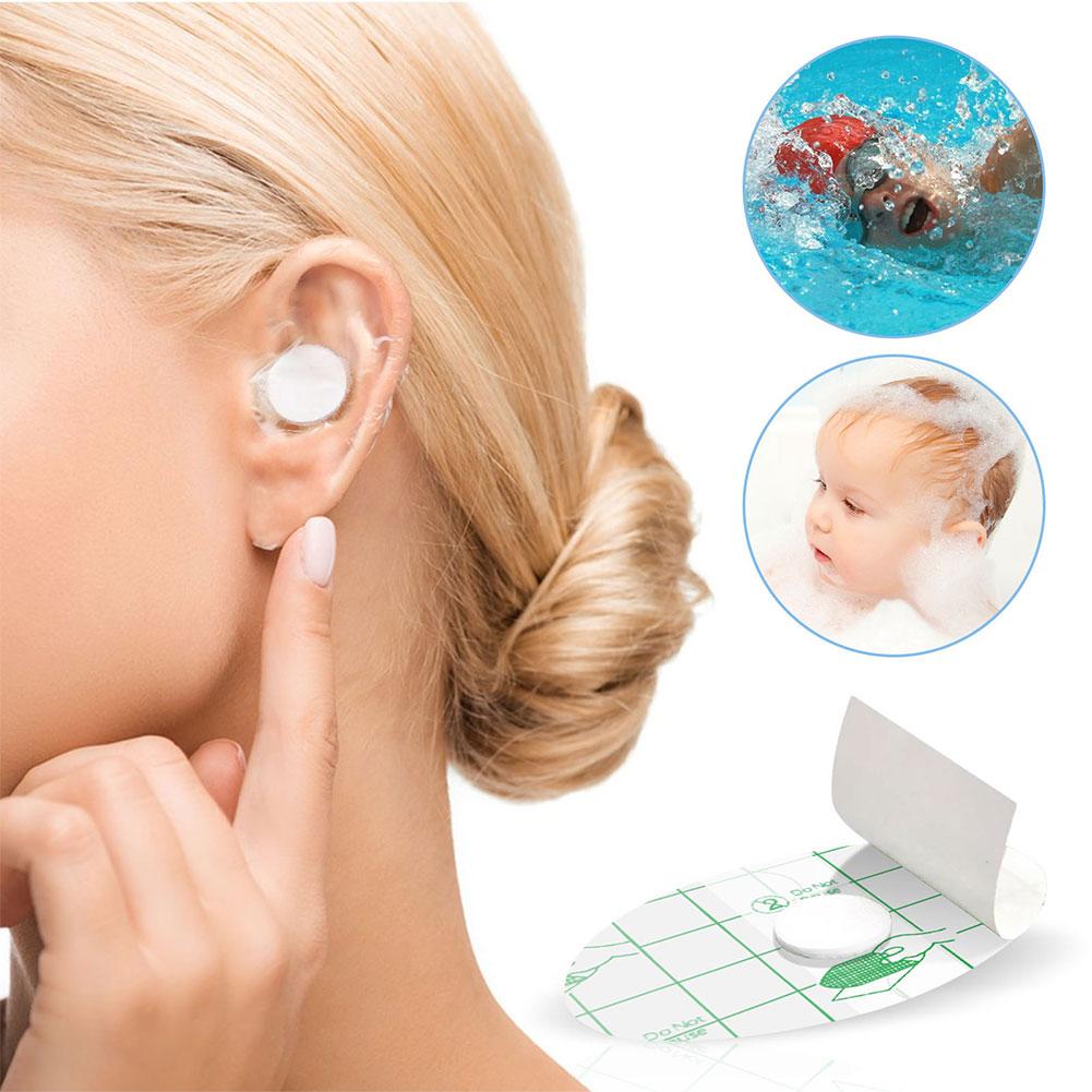 60-20Pcs Adhesive Ear Pad Anti-Wear Foot Patch Heel Patch Waterproof Baby Adult Bath Ear Protector for Bathroom Swimming Sticker