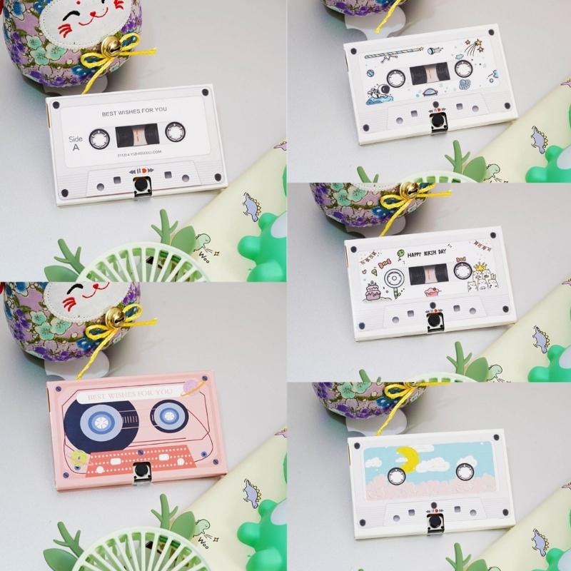 Greeting Card Voice Recorder Cassette Tape Shaped Recording Device Recordable