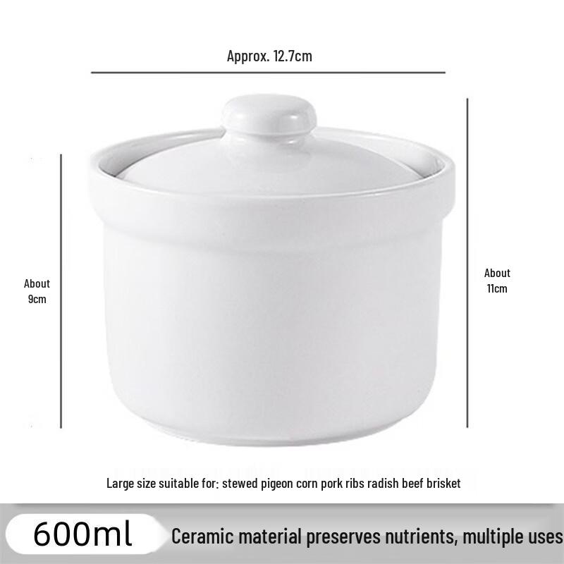 Sky Bird Ceramic Steaming Bowl with Lid
