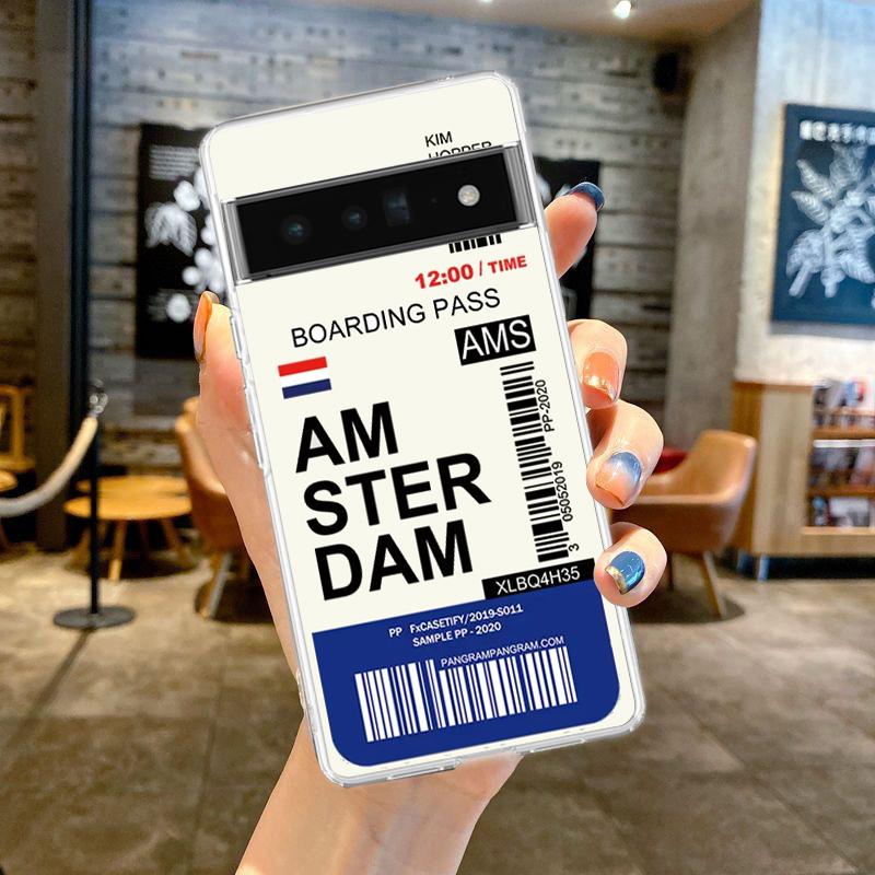 

Чехол для телефона World City Travel Ticket New York для Google Pixel 9 Pro XL 8 7 6 Pro 8A 7A 6A 5 4 5A 4A 3A XL 5G Мягкий прозрачный чехол Pixel 9