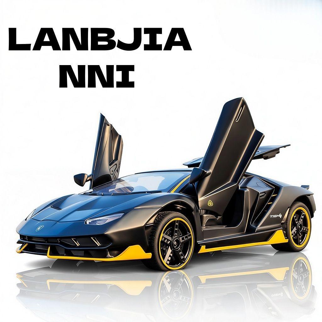 

Official authorized 1:32 LP770 Alloy Model Car Simulation Sound& light Exquisite Toy car For Children Christmas gift чёрный