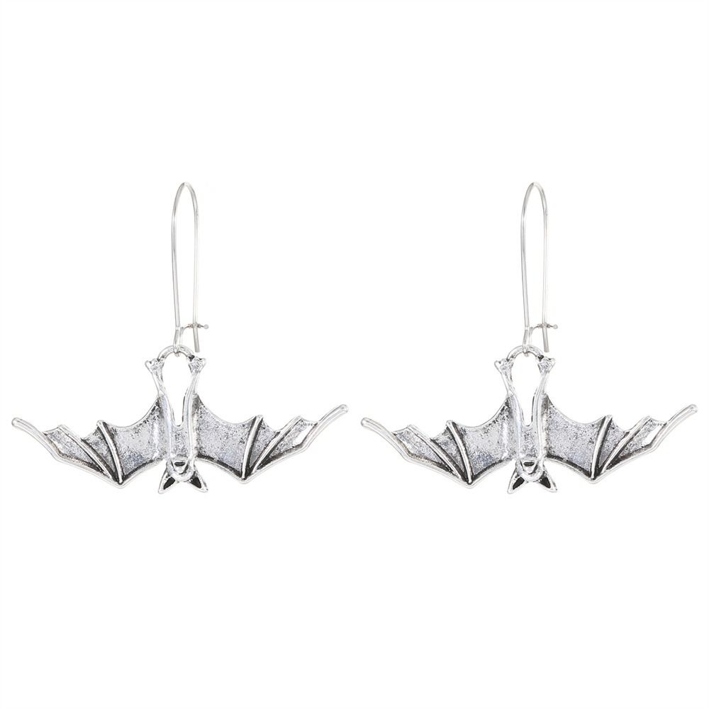 Creative Bat Earrings DIY Jewelry Simulated Animal Pendant Gothic Decor Halloween Earrings  Party