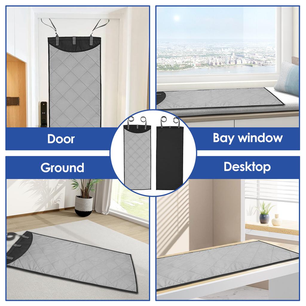 Over The Door Ironing Board with Heat Resistant Glove Vertical Clothes Steamer Pad Portable Travel Over Door Ironing Mat