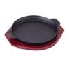 ZISIZ Cast Iron Teppanyaki BBQ Grill Pan