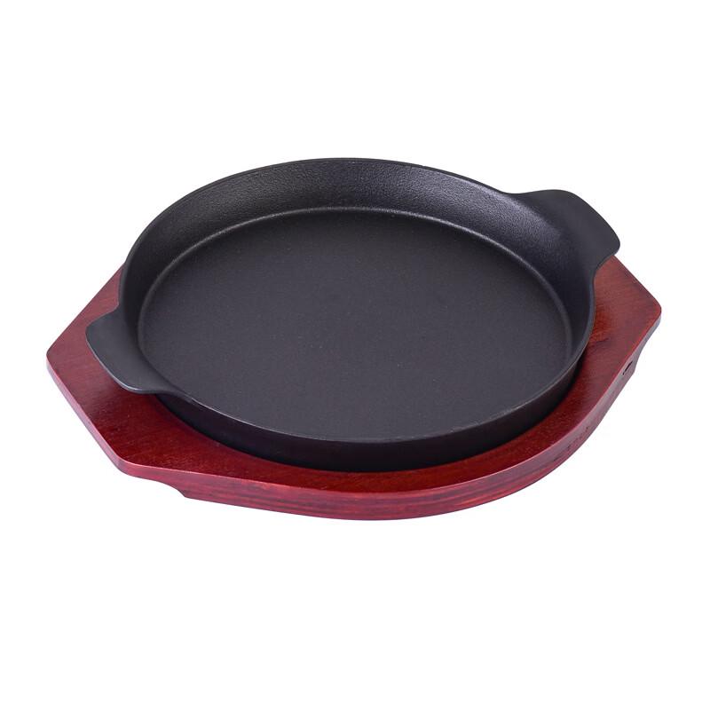 ZISIZ Cast Iron Teppanyaki BBQ Grill Pan