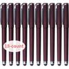 Black Gel Ink Rollerball Pens 1.0mm Gel Pens 2-in-1 stylus Pens 1.0mm Medium Point Pen for Office, Black gel ink(18 Pack-Dark red)