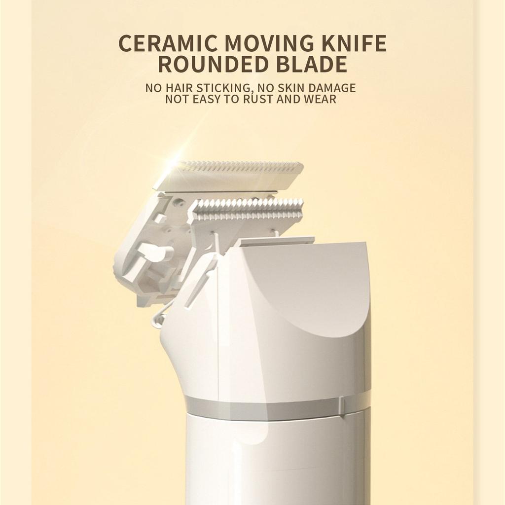 Hundehaarschneidemaschinen-Set, 4 in 1 Kabellos Elektrisch, Geräuscharm Tierhaarschneidemaschinen Für Dickes Fell Für Hunde, Fellpflege S, Augen, Ohren, Gesicht, Verfilztes Fell