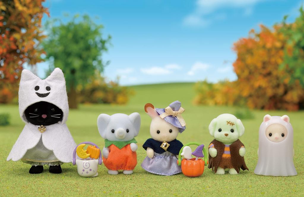 Sylvanian Families Seasonal Night Parade, ST-Mark-Zertifizierung, für Kinder ab 3 Jahren, Spielzeug, Puppenhaus, Sylvanian Families EPOCH [Halloween-Set] SE-207