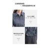 Women Gingham Plaid Shirt Back Tie Waist Puff Sleeve Blouse
