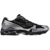 Mizuno Wave Rider 10 Sneakers, Perfect for Commuting, School, and Lifestyle, Black x Black x Silver, Size 28.0 cm, 2E