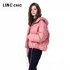 Jinyujie Women's 2025 Winter Stand Collar Short Down Jacket