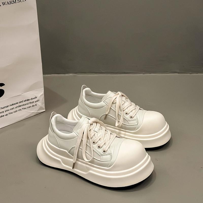 Fashion Classic Large Size Thick-Sole Big Toe Sports Shoes INS Style Casual Vulcanized Shoes Round Toe Platform Height Increasing Shoes