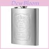 Elegant Portable 7oz Stainless Steel Flask With Embossed Design For Whiskey Lovers