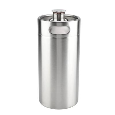 Functional Stainless Steel 4L Kegs Stainless Steel Miniature Kegs Ideal for Craft Beer Enthusiasts and Home Brewing