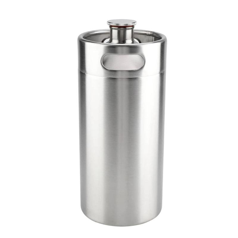 

Functional Stainless Steel 4L Kegs Stainless Steel Miniature Kegs Ideal for Craft Beer Enthusiasts and Home Brewing 1