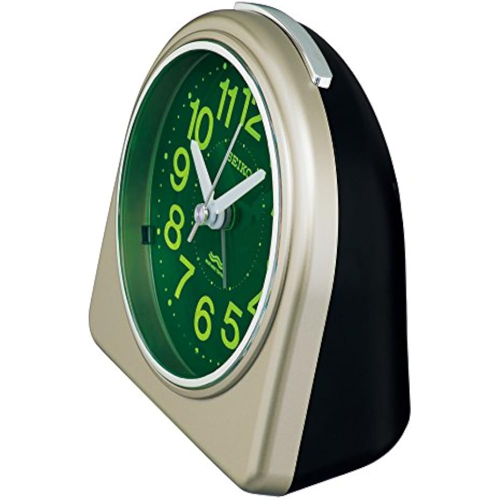 Seiko Clock Alarm Clock Radio Wave Analog Light Gold Pearl KR332G SEIKO